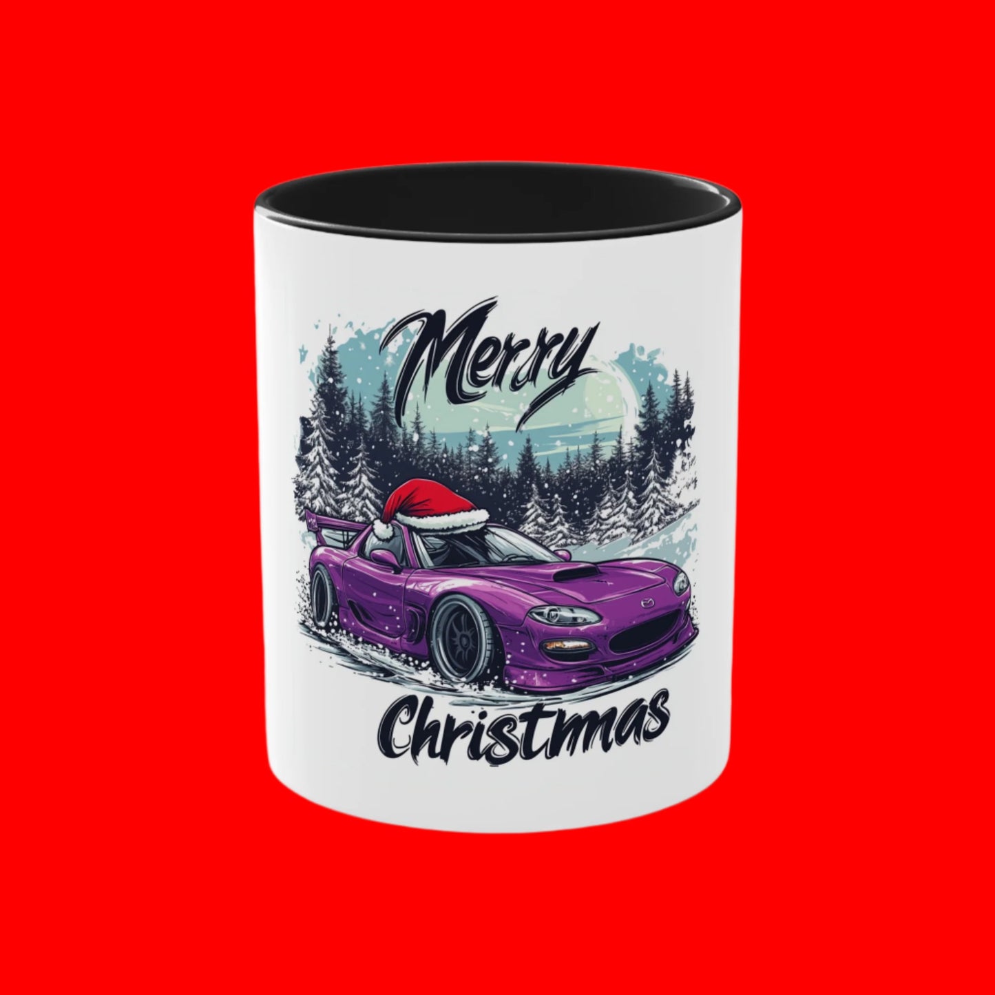 Merry Christmas Mazda RX7 Coffee Mug