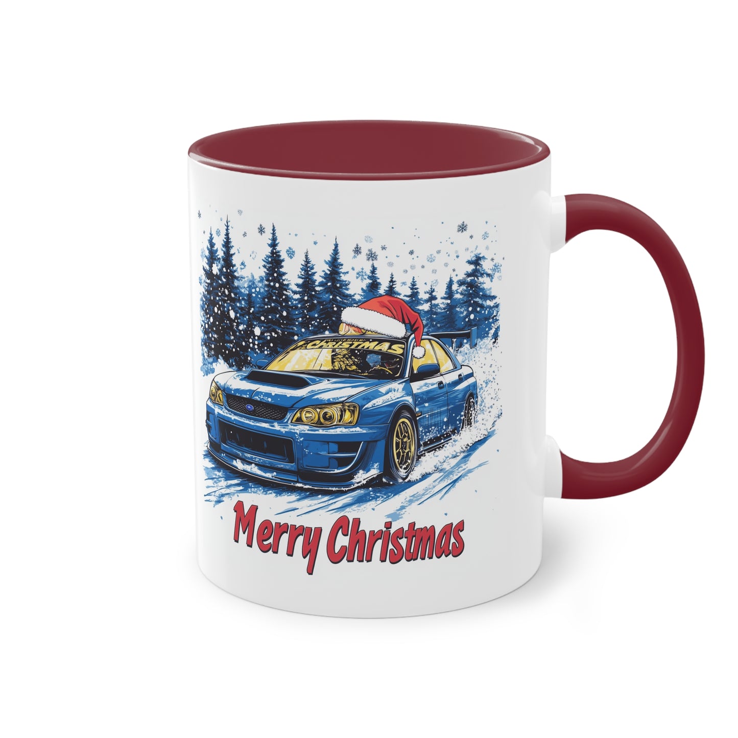 Merry Christmas Subaru Coffee Mug