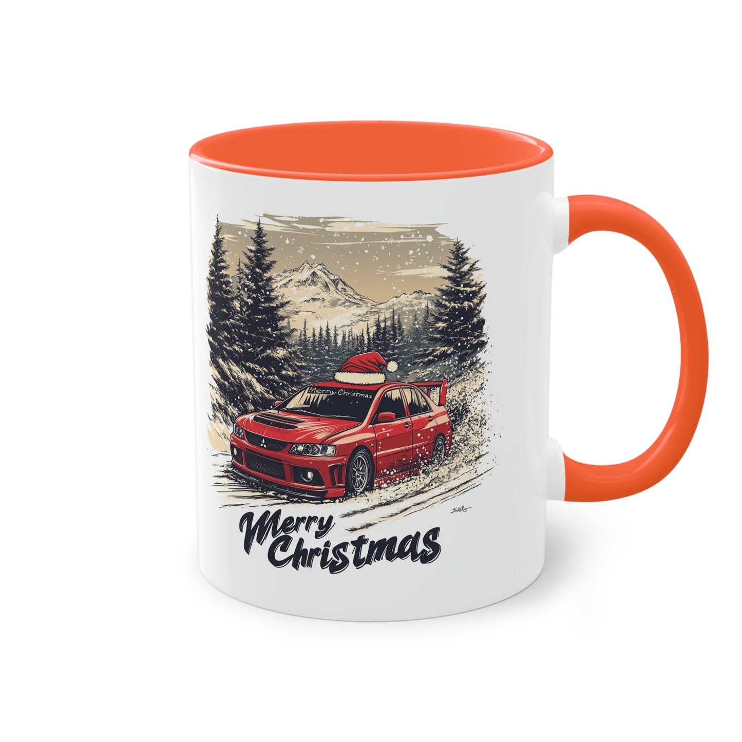 Merry Christmas Mitshubshi Evo Coffee Mug