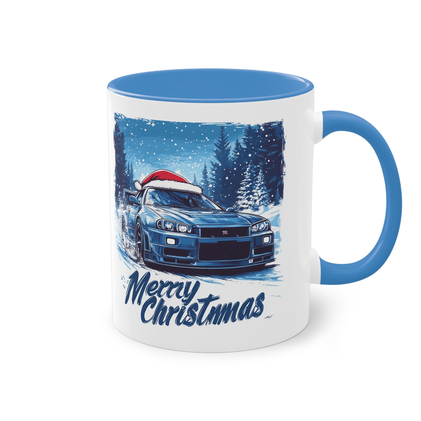 Merry Christmas Nissa GTR-R34 Coffee Mug