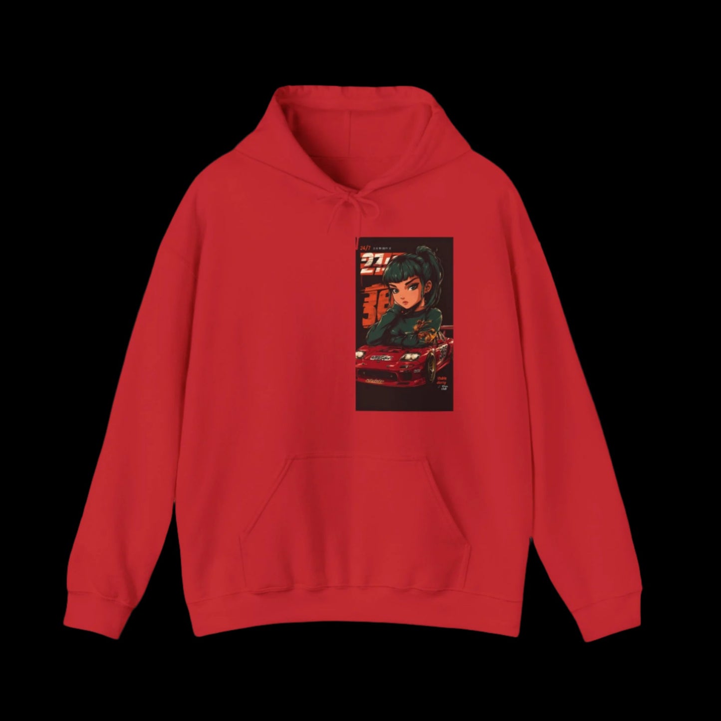 Mazda RX7 Girl Hooded Sweatshirt