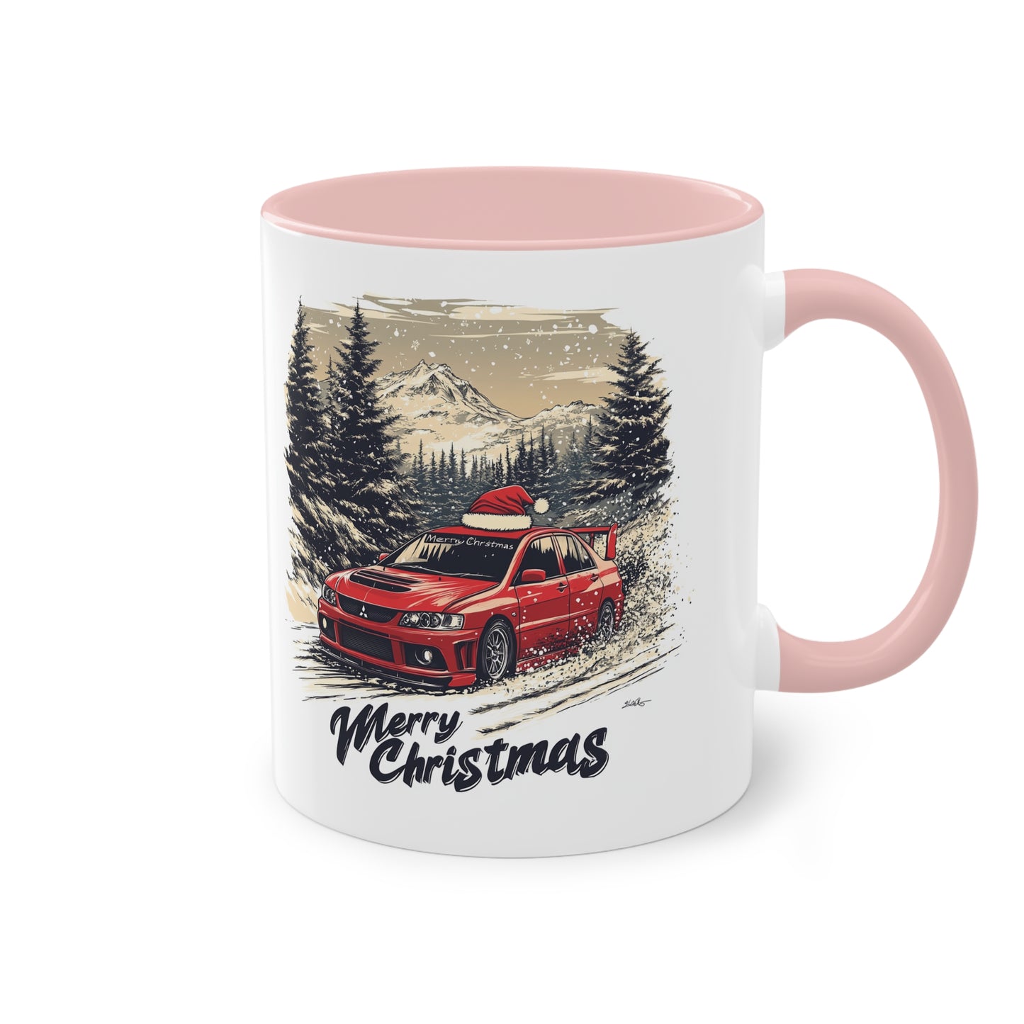 Merry Christmas Mitshubshi Evo Coffee Mug