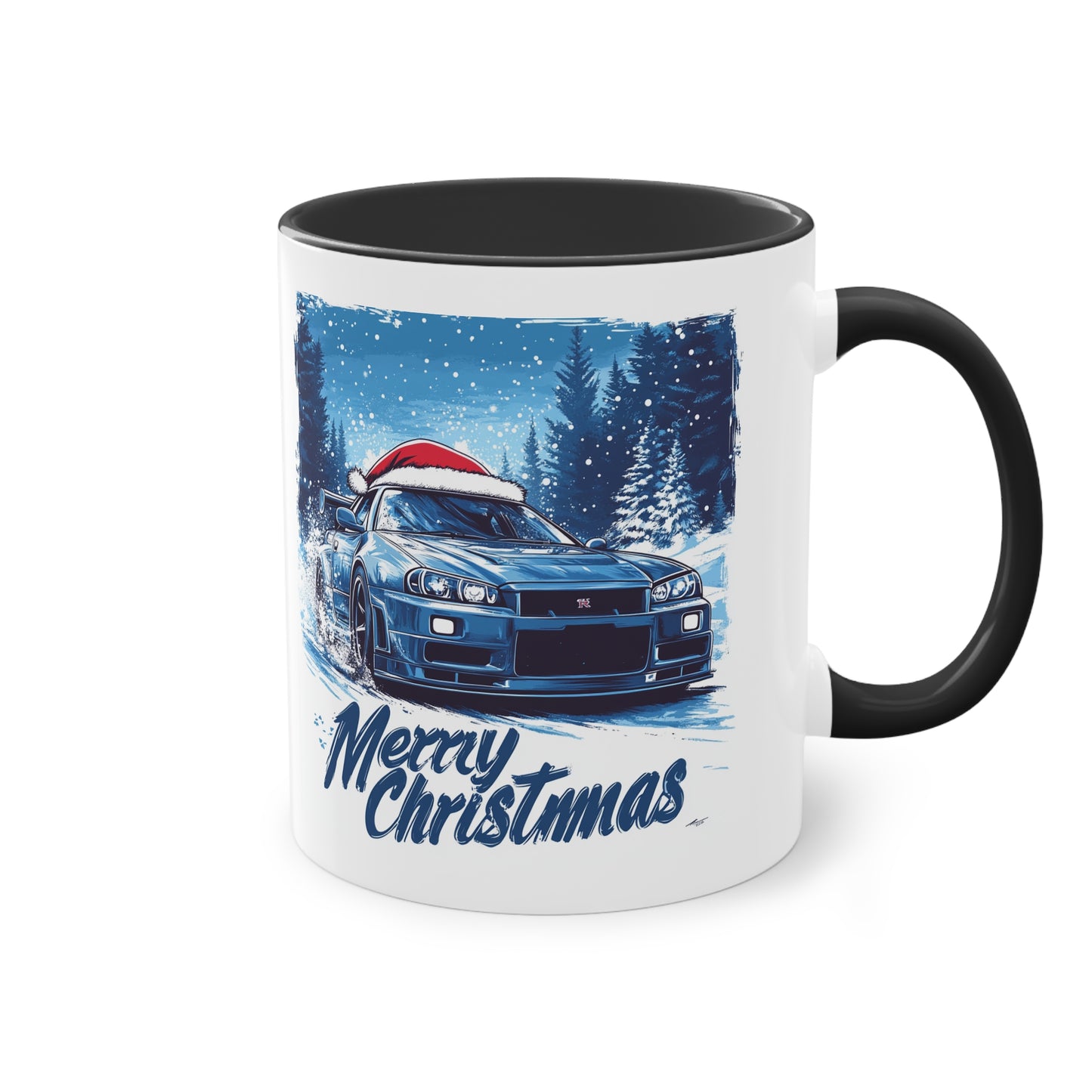 Merry Christmas Nissa GTR-R34 Coffee Mug