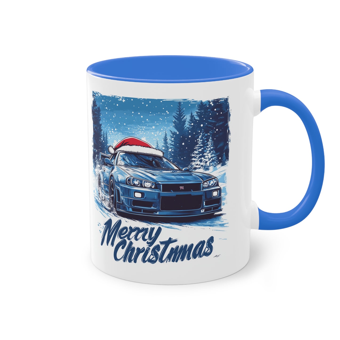 Merry Christmas Nissa GTR-R34 Coffee Mug