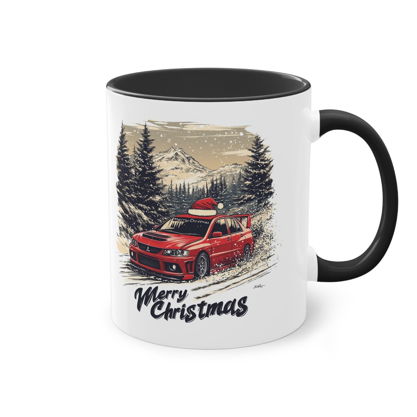 Merry Christmas Mitshubshi Evo Coffee Mug